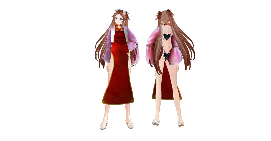 フロントのみチャイナvroidcustomitem