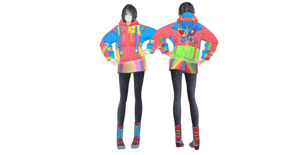 vroid館パーカー３vroidcustomitem