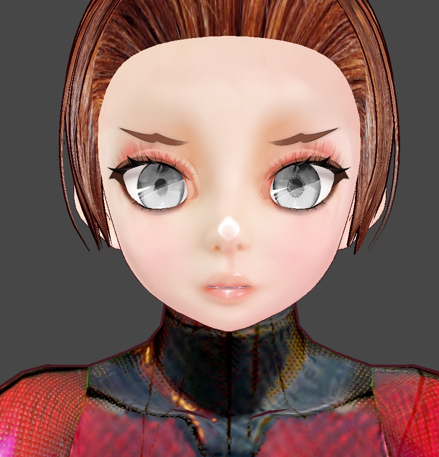 リアルフェイスペイントvroidcustomitem