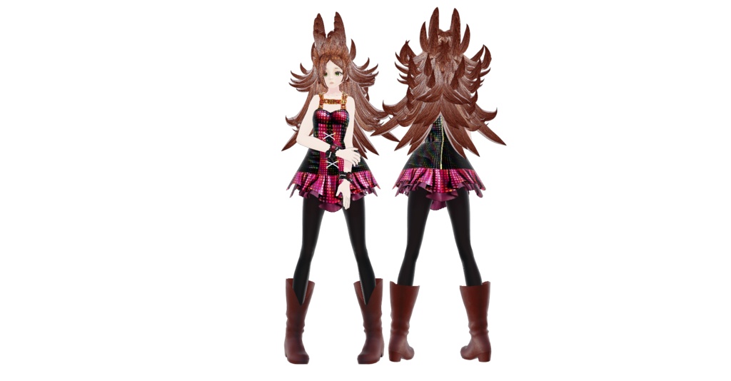 ハードドレスネオンvroidcustomitem