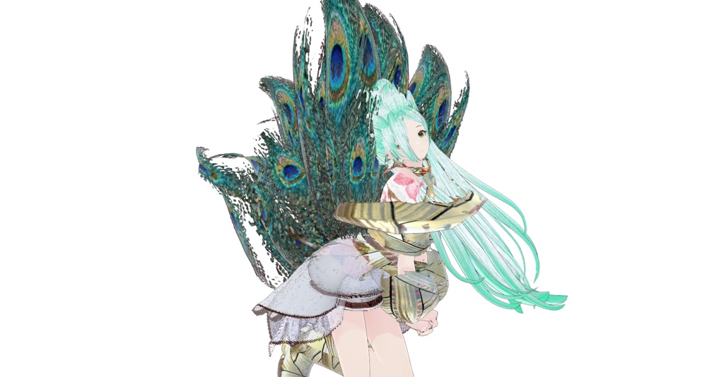 孔雀しっぽvroidcustomitem