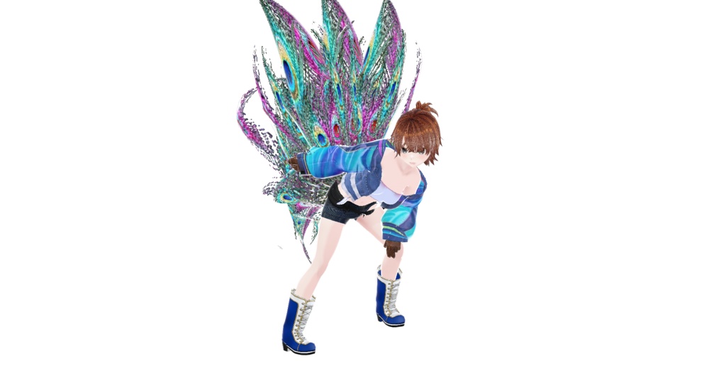 孔雀しっぽ２vroidcustomitem