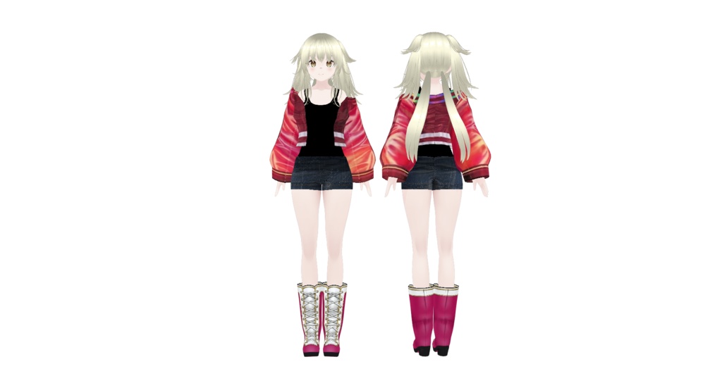 ショートスカジャンセット２vroidcustomitem