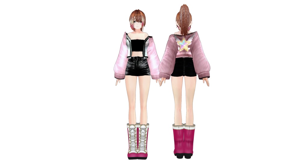 ショートスカジャンセット6vroidcustomitem