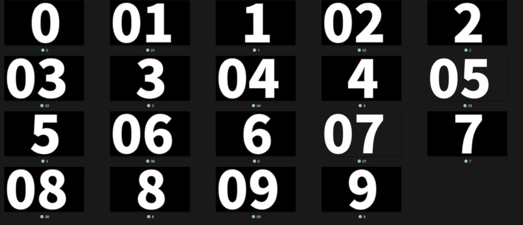 VROIDstudio用　数字スタンプ