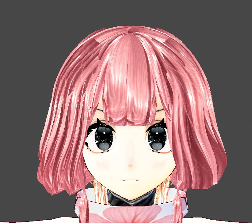 ピンクゴールドヘアー