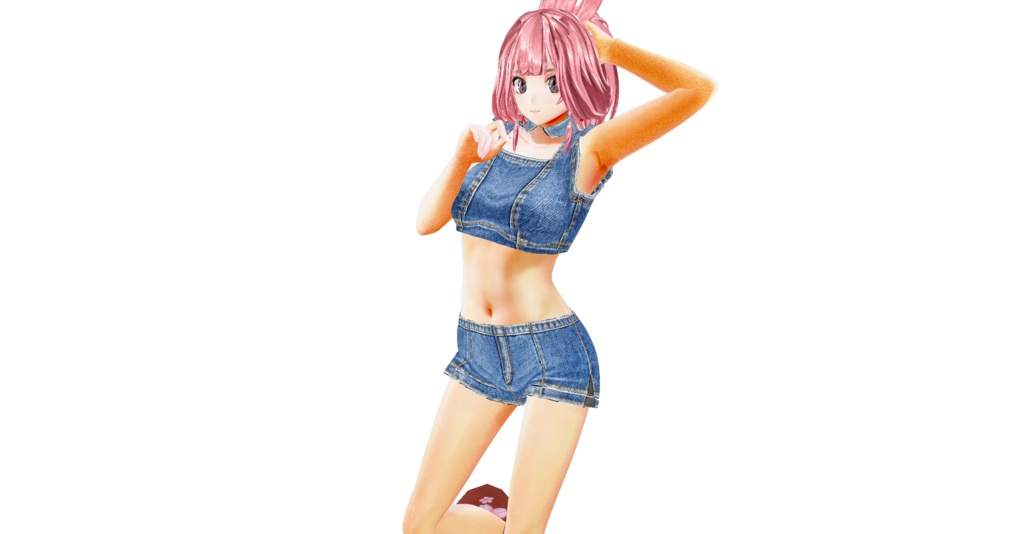 カジュアルデニムショート