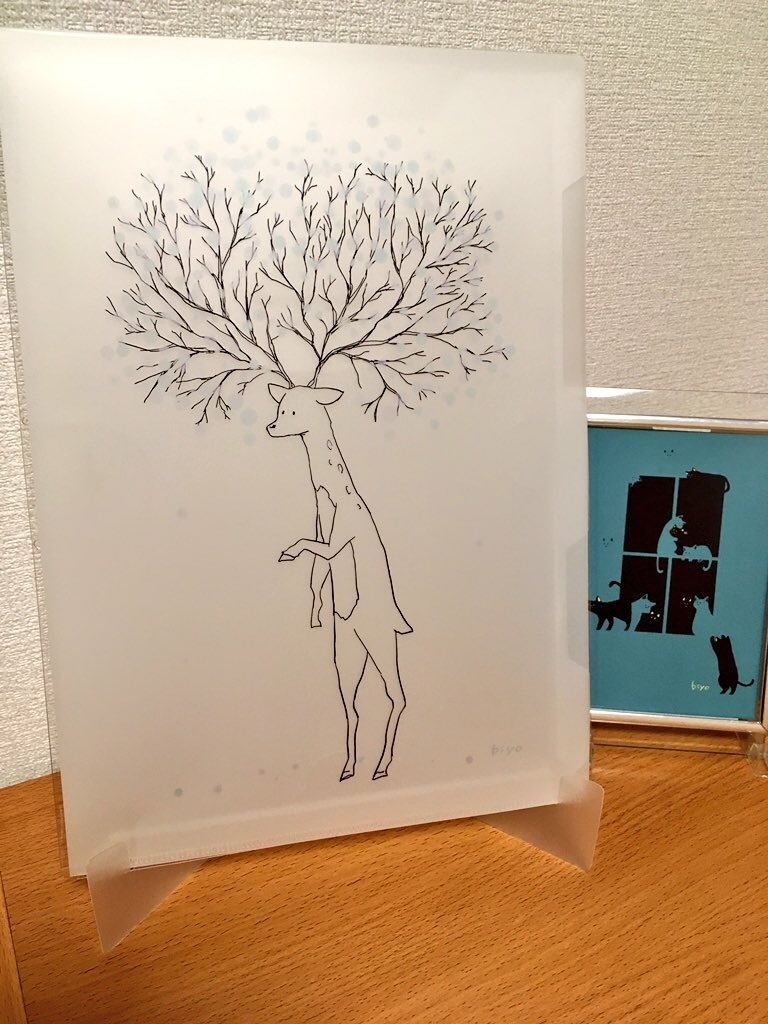 鹿クリアファイル