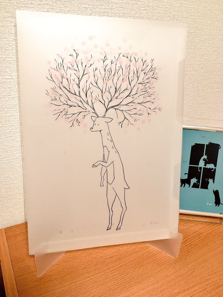 鹿クリアファイル