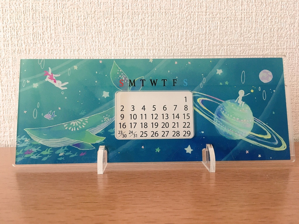 海宙さんぽ アクリル万年カレンダー