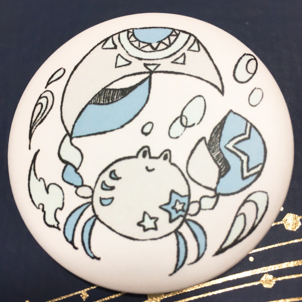 星座缶バッジ