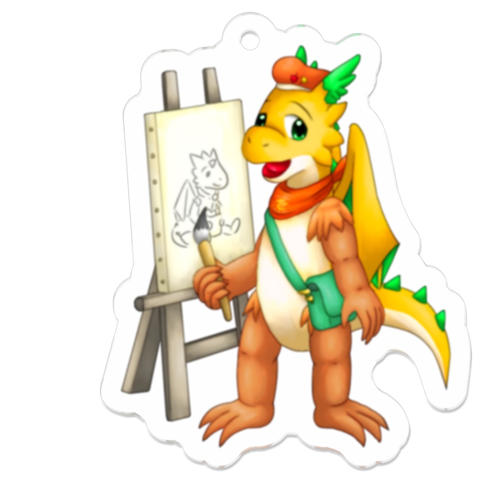アクリルキーホルダー (お絵描きドラゴン)