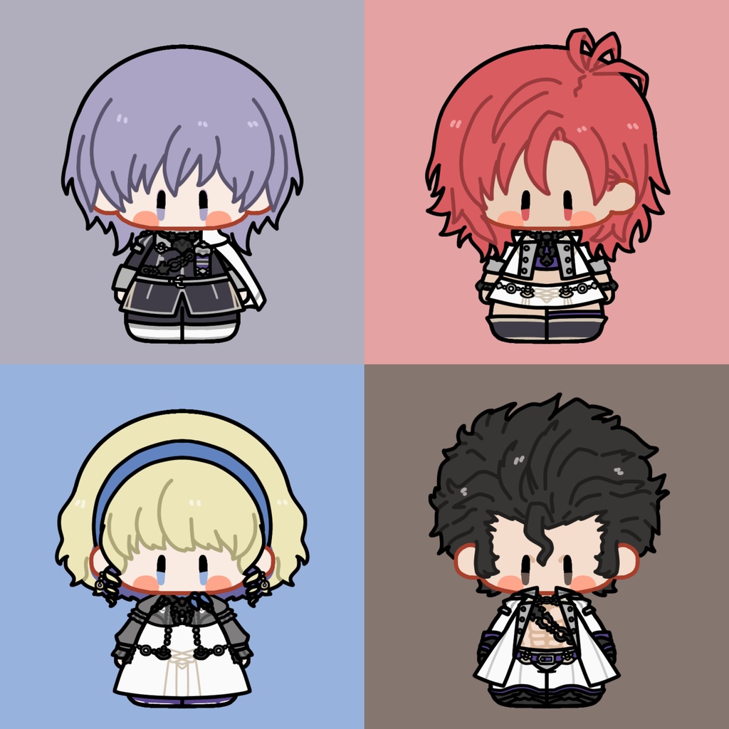 繋がるアクキー(先生、教団、灰狼)