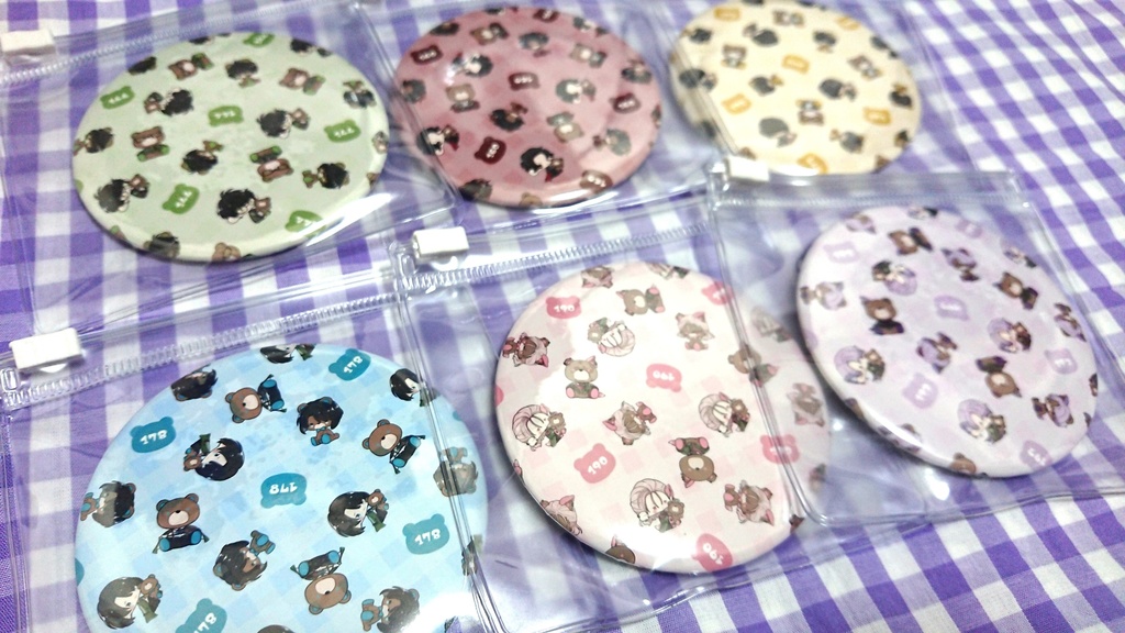 江派クマちゃん缶ミラー