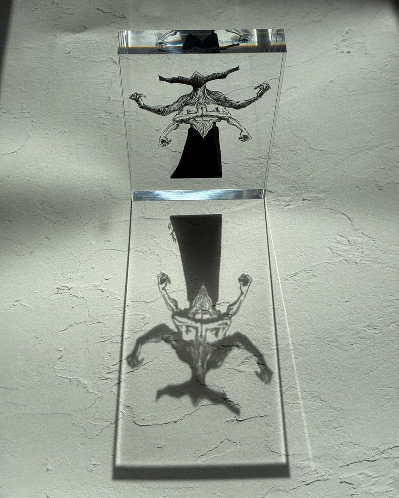 【10点限定・直筆サイン入】プレミアム・アクリルブロック "The Four-Armed Deity"