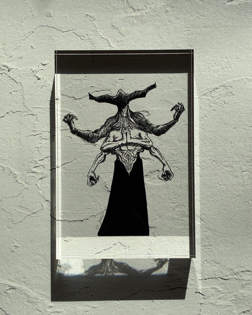 【10点限定・直筆サイン入】プレミアム・アクリルブロック "The Four-Armed Deity"
