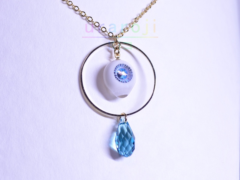 目玉フープネックレス・ゴールド