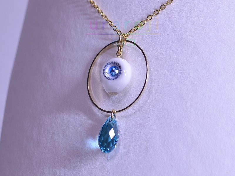 目玉フープネックレス・ゴールド