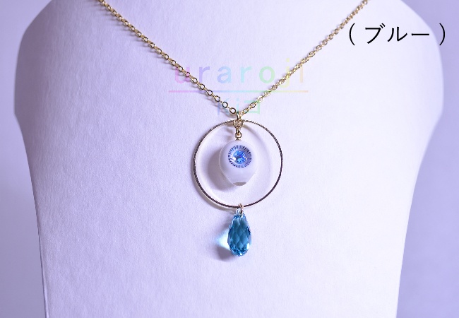 目玉フープネックレス・ゴールド