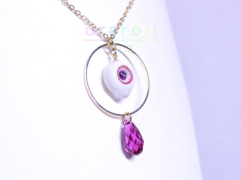 目玉フープネックレス・ゴールド