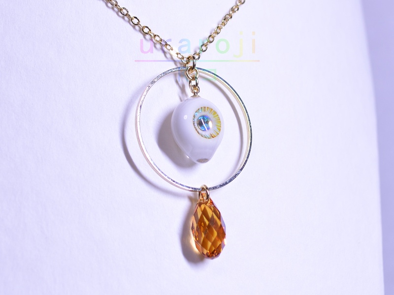 目玉フープネックレス・ゴールド