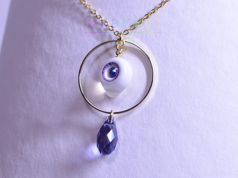 目玉フープネックレス・ゴールド