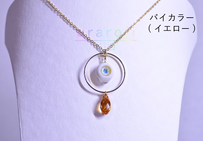 目玉フープネックレス・ゴールド