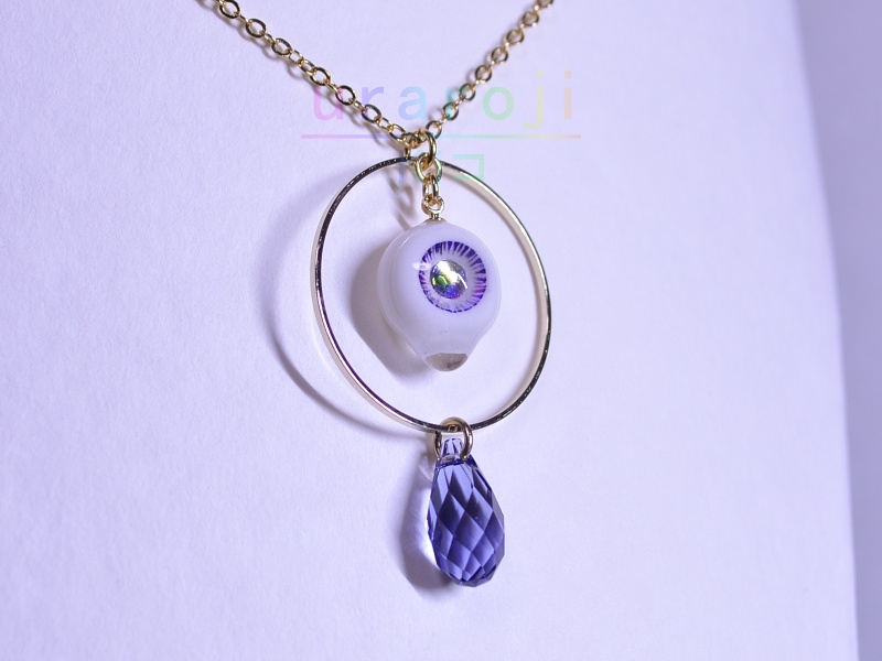 目玉フープネックレス・ゴールド