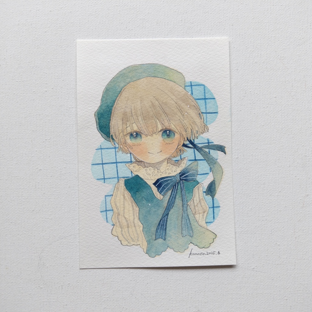 フレームレス原画∥水色