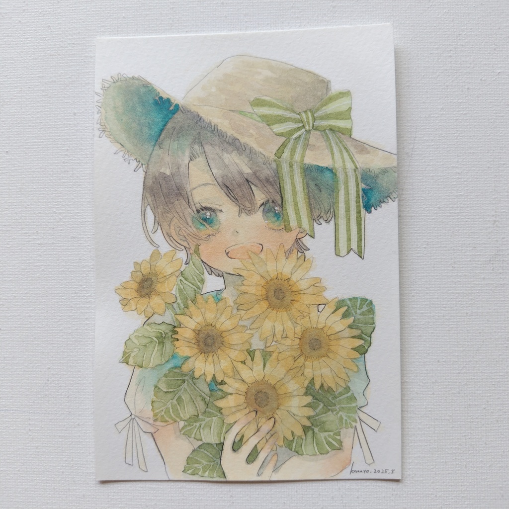 フレームレス原画【向日葵】