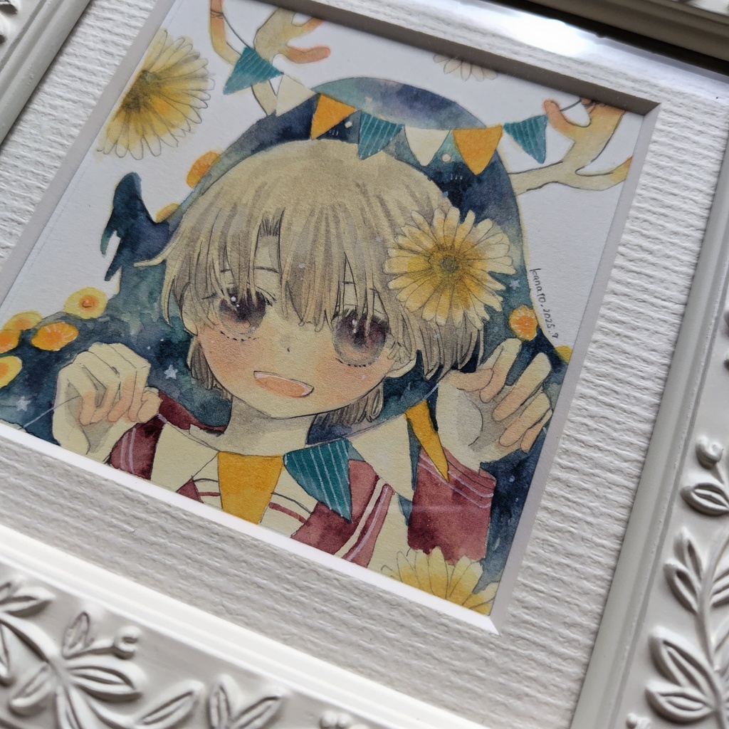 【額装原画】和平