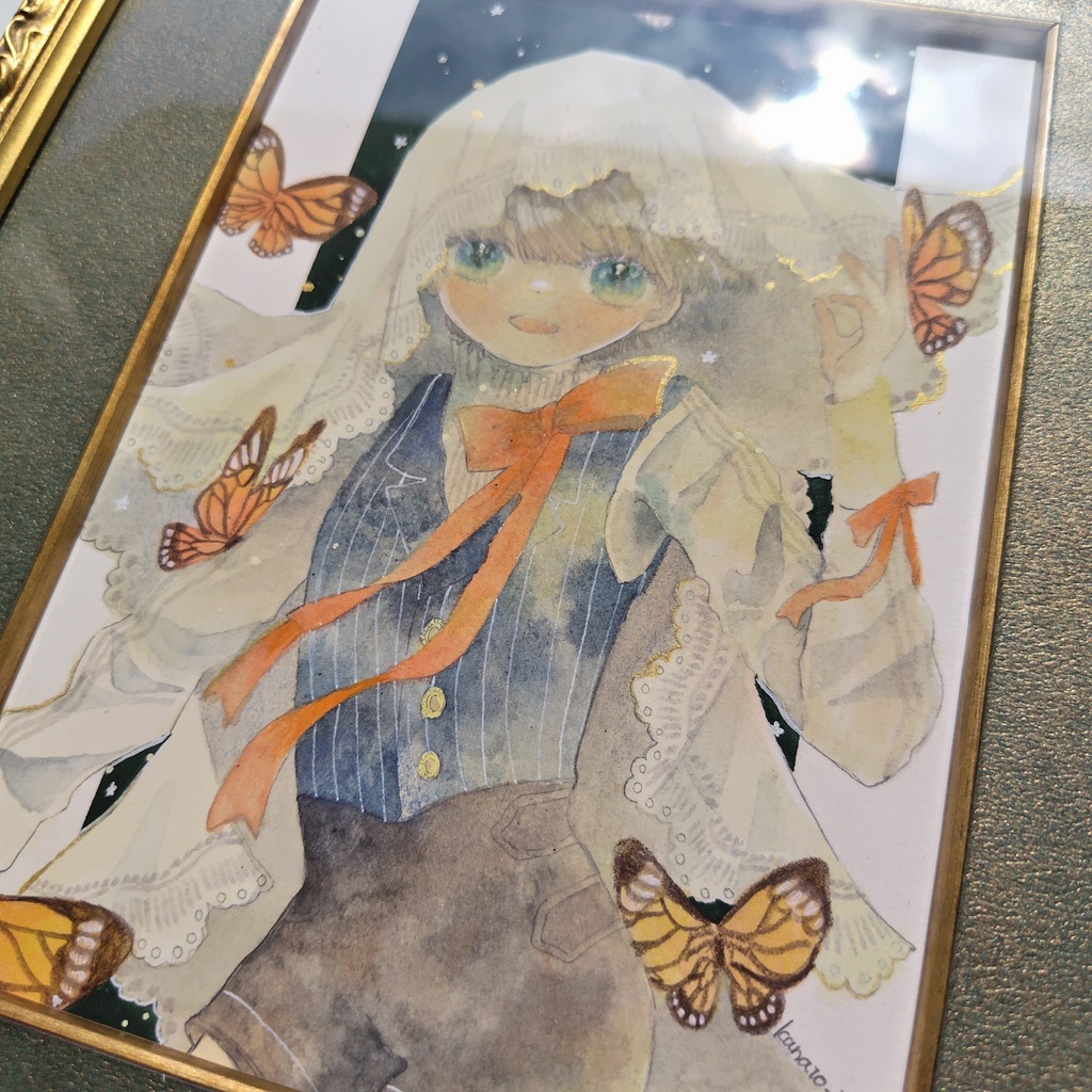 【額装原画】ひらひら