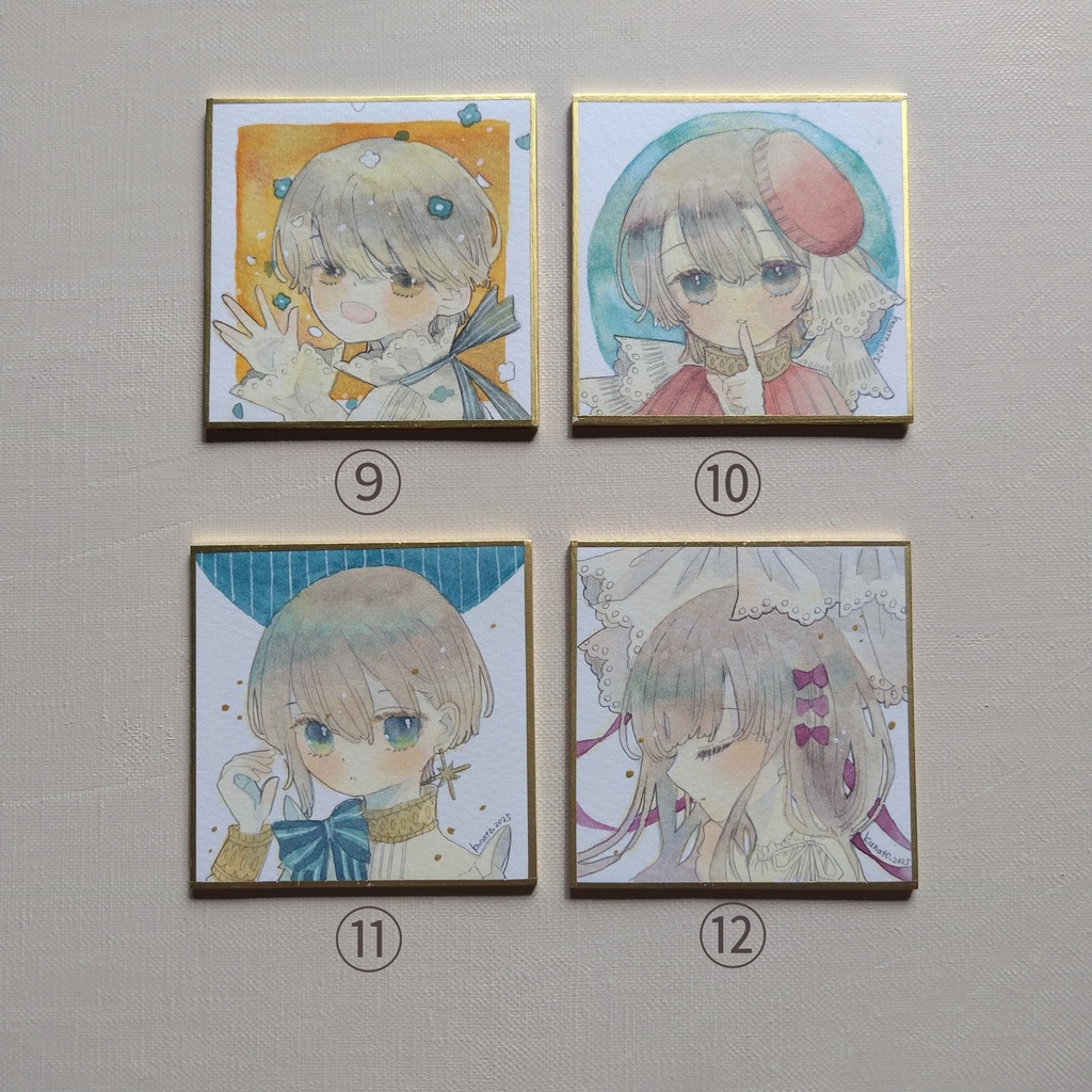 【マラソン豆色紙】⑨～⑫