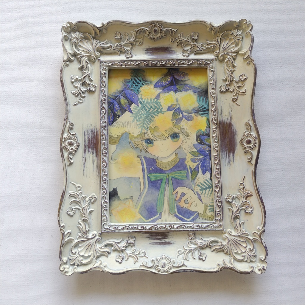 【額装原画】降り注ぐコメット