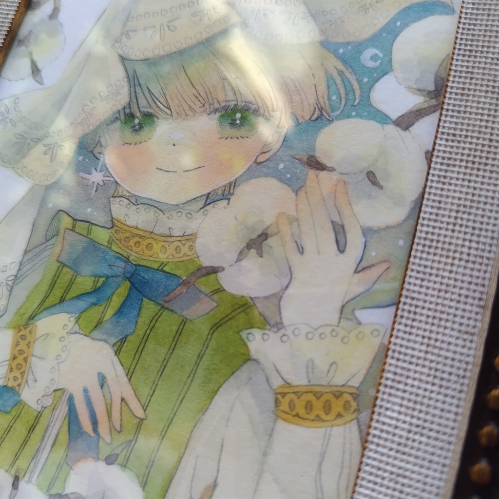 【額装原画】冬の来訪