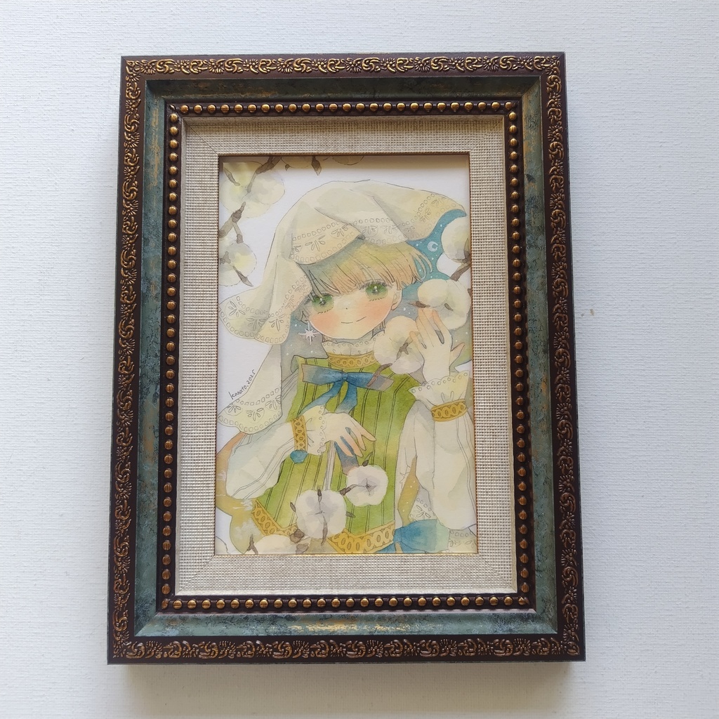 【額装原画】冬の来訪