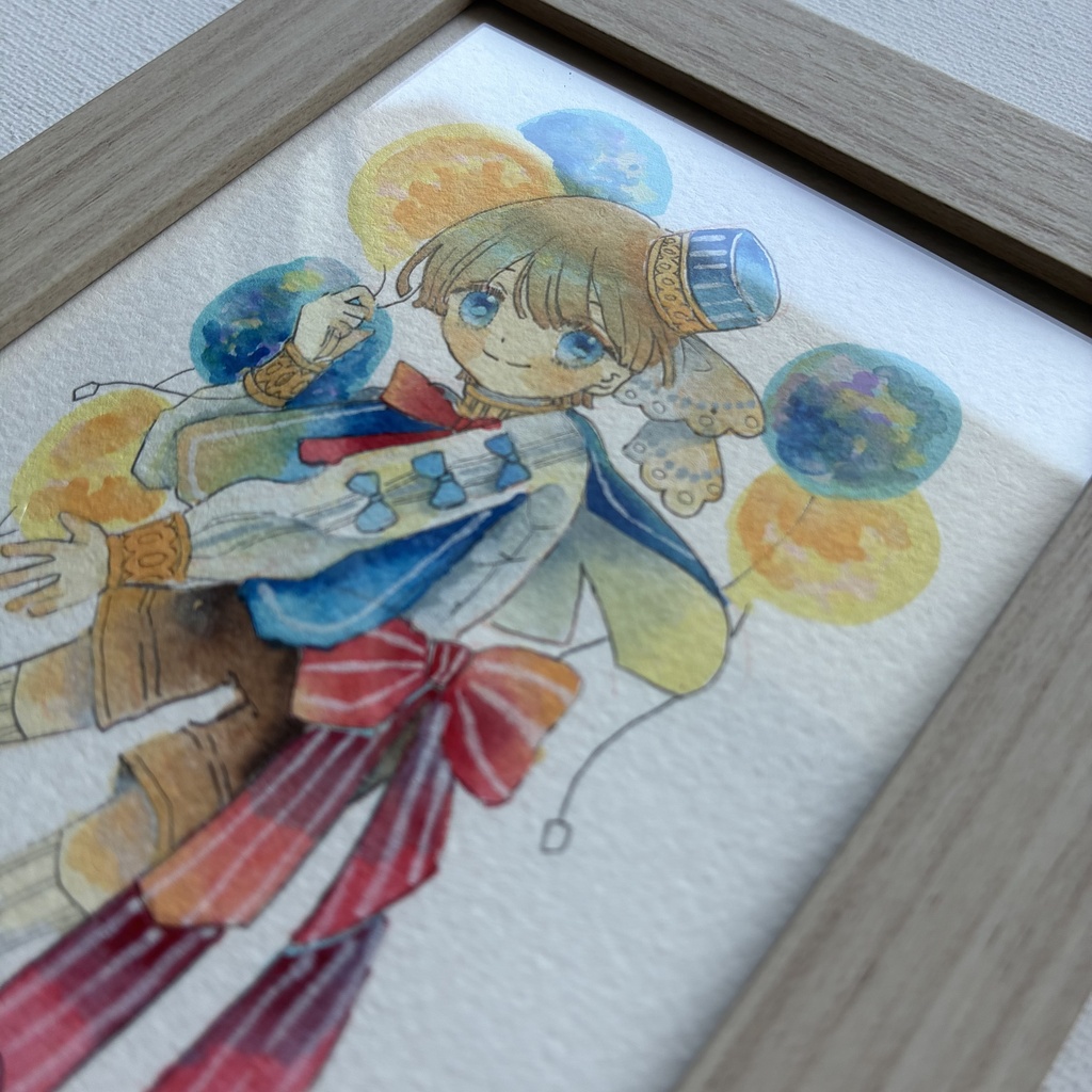 【額装原画】アクリルマーカー小作品