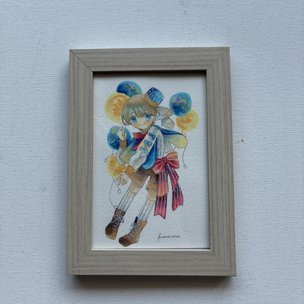 【額装原画】アクリルマーカー小作品