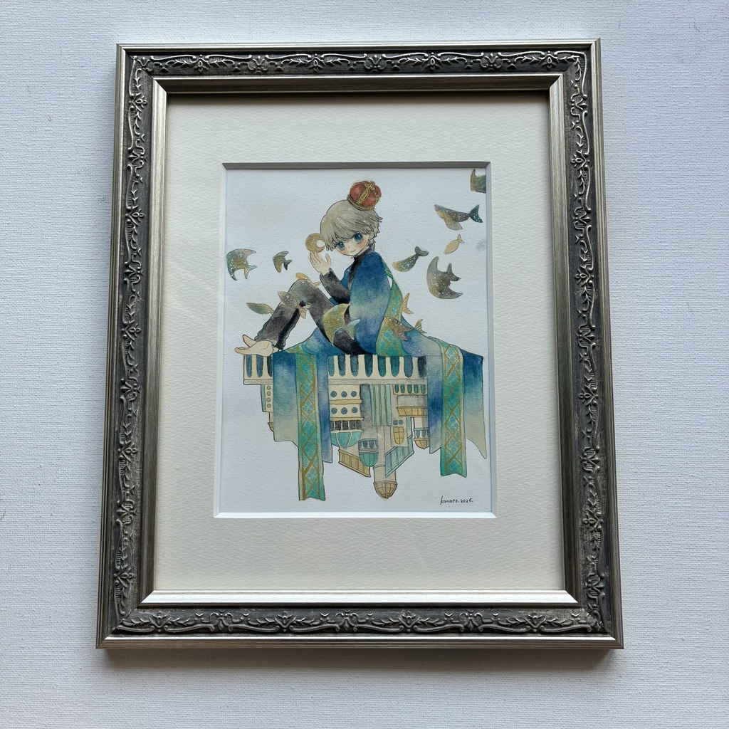 【額装原画】浮遊