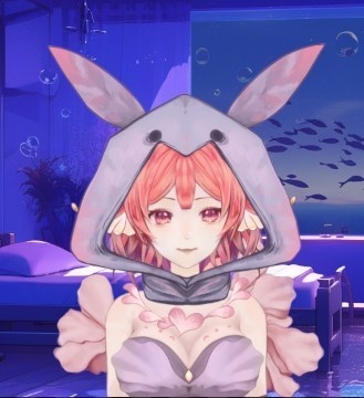 【無料素材Live2D】音量に応じて帽子が点灯します