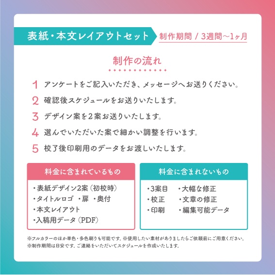 小説装丁セット(2026年4月開催イベント合わせ)