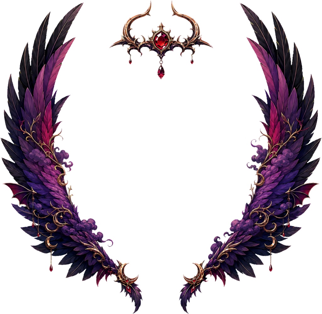 【VTuber素材】幻想アイコンリング5種セット|天界・魔界・和風・宇宙・海・透過PNG