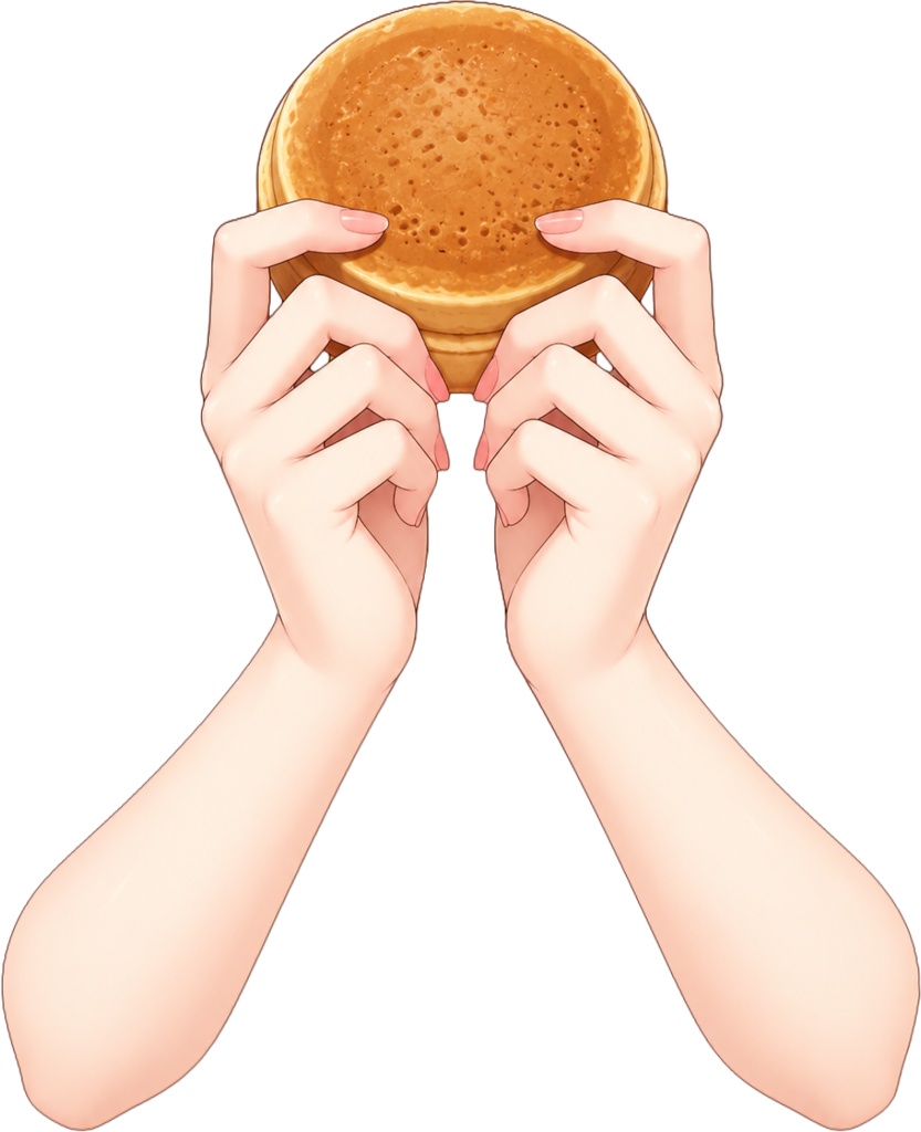 【VTuber素材】なに焼き手持ちポーズセット / 今川焼き・大判焼き・回転焼き論争に【透過PNG】