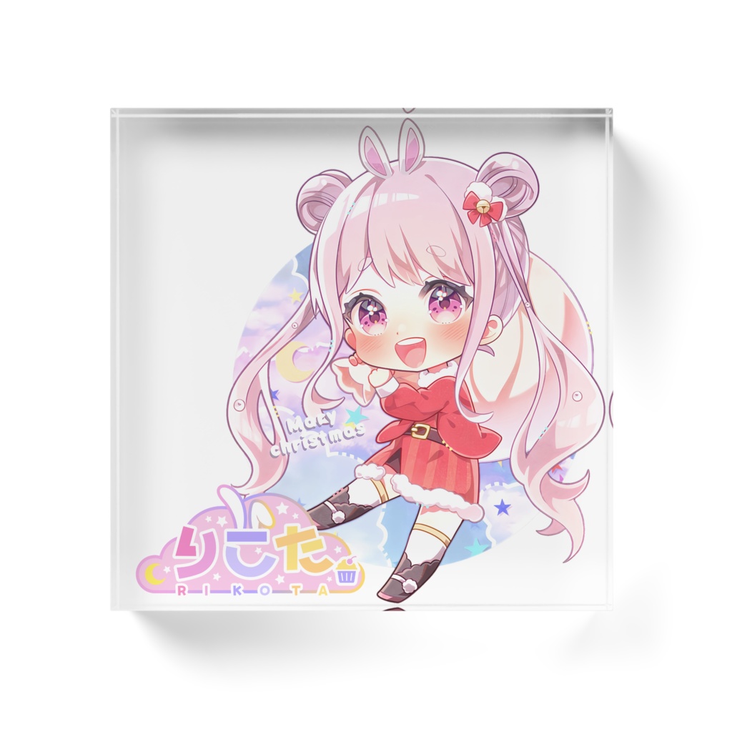 【クリスマス限定♫】再販!!りこたアクリルブロック☆