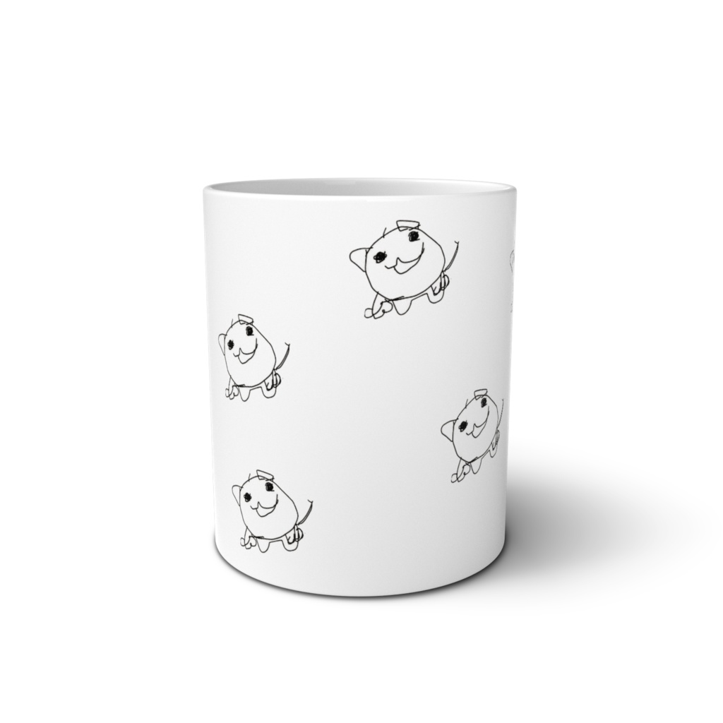 【りこたオリジナルグッズ♫】マスコットキャラ『にぁあああねこ』マグカップ☆