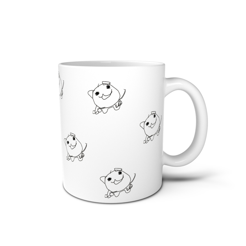 【りこたオリジナルグッズ♫】マスコットキャラ『にぁあああねこ』マグカップ☆