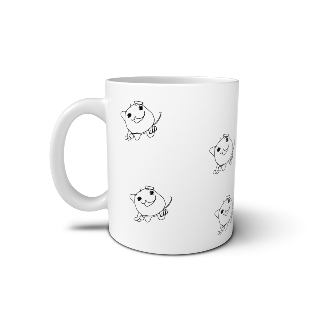 【りこたオリジナルグッズ♫】マスコットキャラ『にぁあああねこ』マグカップ☆