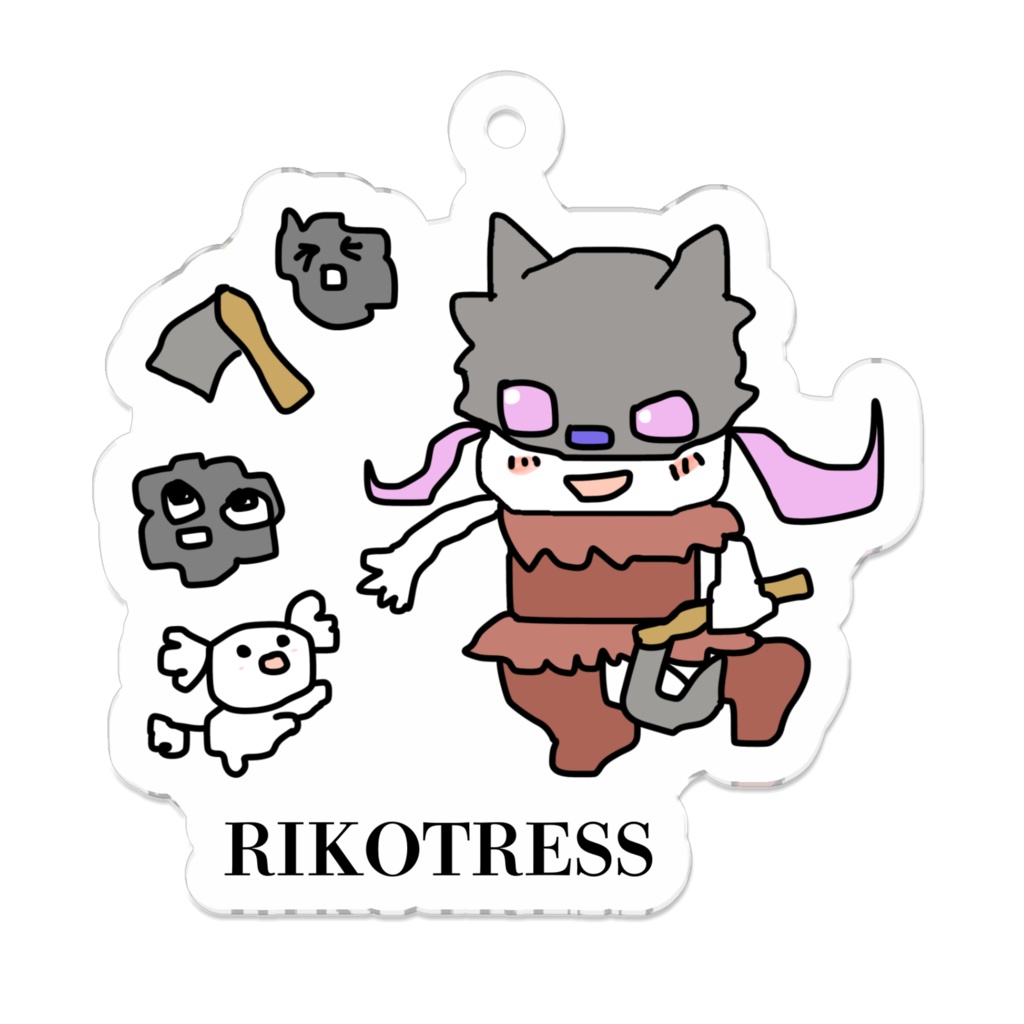 【アクリルキーホルダー】Xmas限定☆りこた画伯アクリルキーホルダー♫