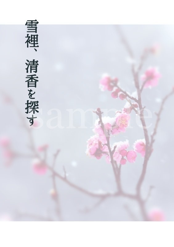 雪裡、清香を探す