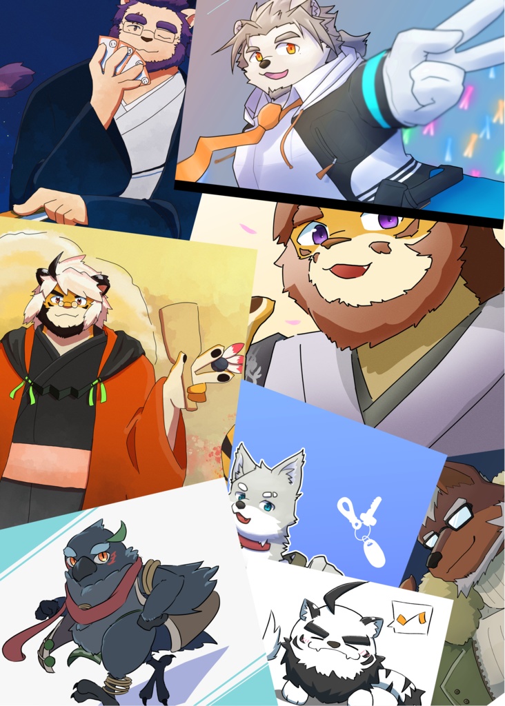 ケモVイラストまとめ本(DL版)